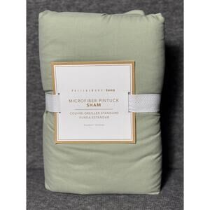 Pottery Barn Teen Microfiber Pintuck Standard Sham - Sage Green